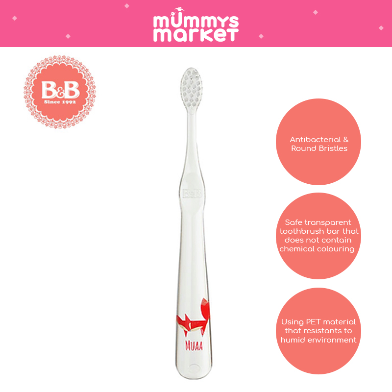 B&B Muaa Toothbrush for Toddler 1pc - Step 1 (4-24 Months)